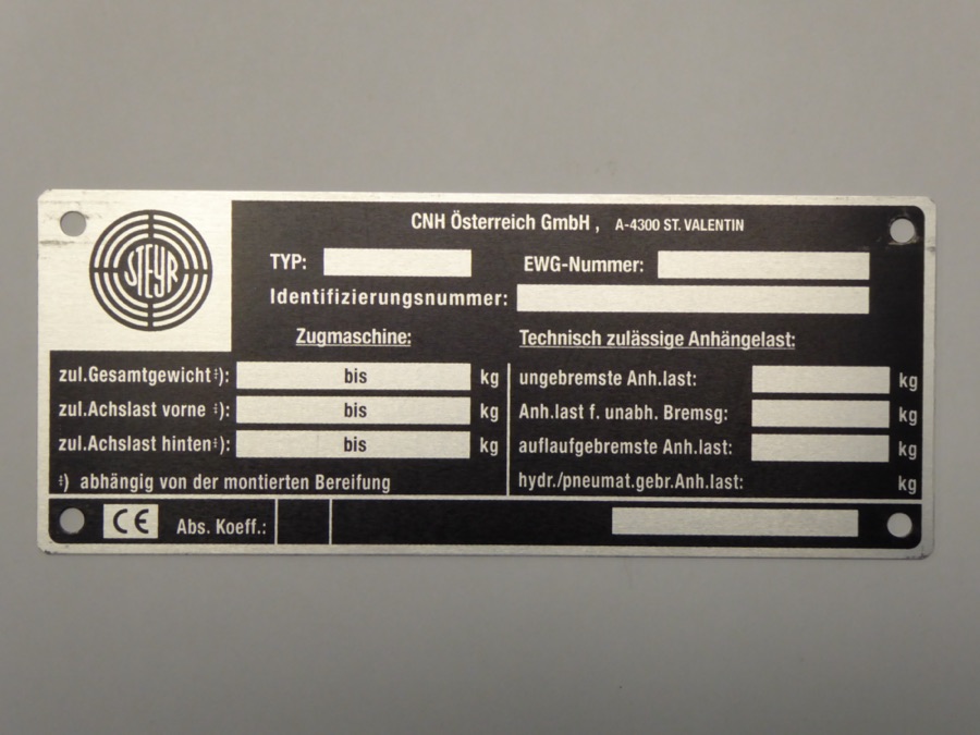 Baumusterschild