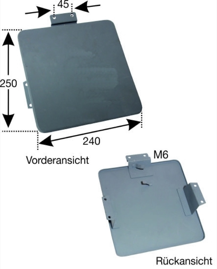 Kennzeichenhalterung Steyr T80 und T84