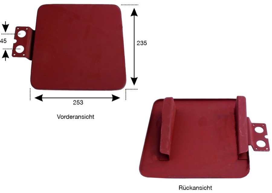 Kennzeichenhalterung Steyr T188, T190, T288 und T290