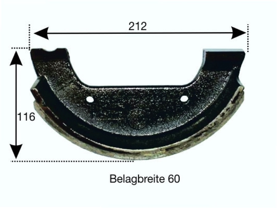 Bremsbacke