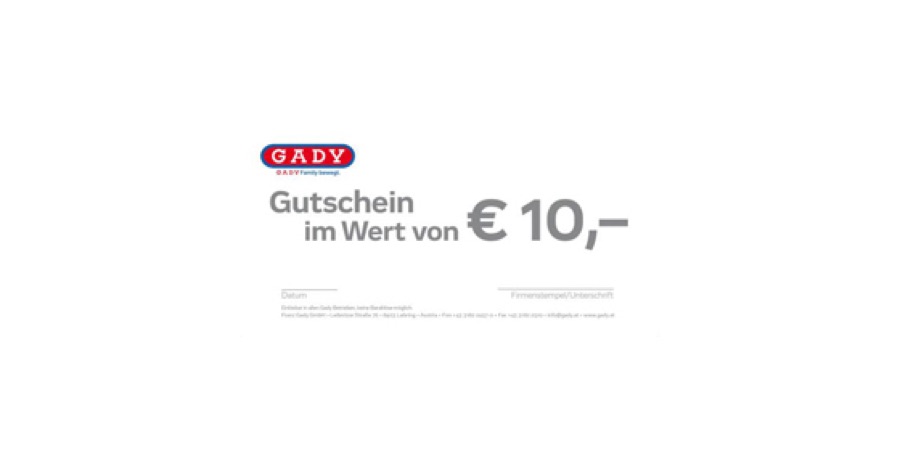 Gutschein € 10