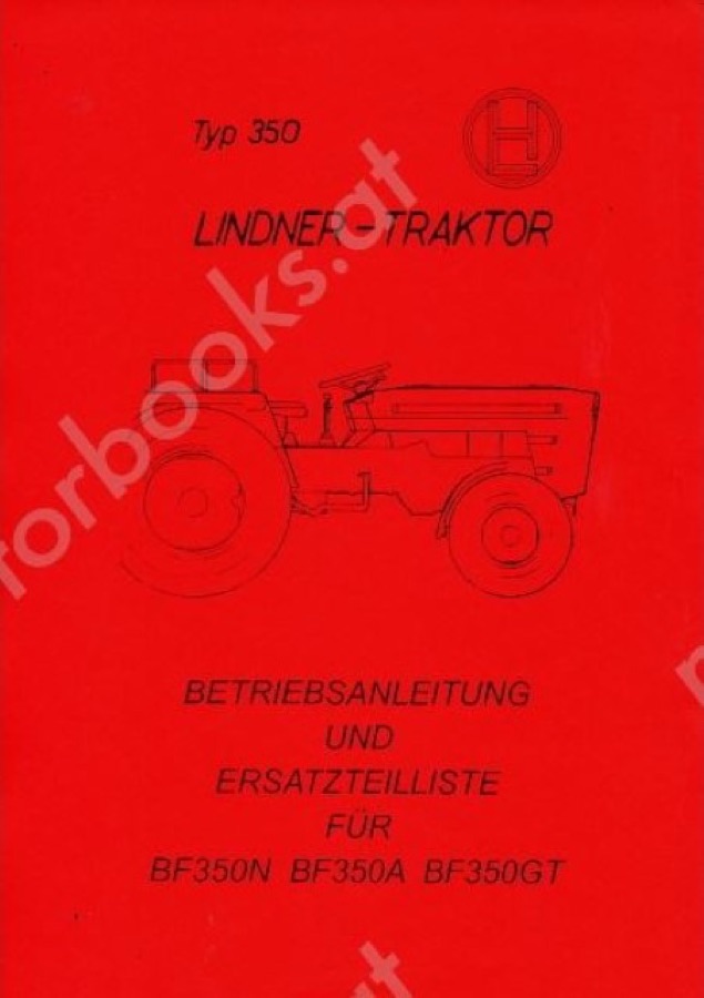 Ersatzteilbuch Lindner BF 350N/A/GT