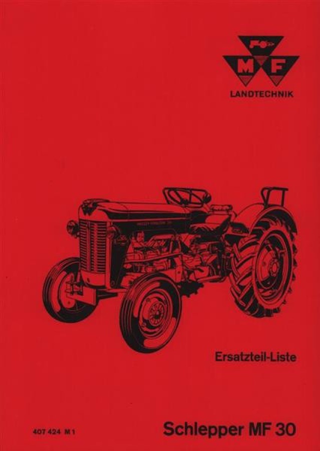 Ersatzteilbuch MF 30