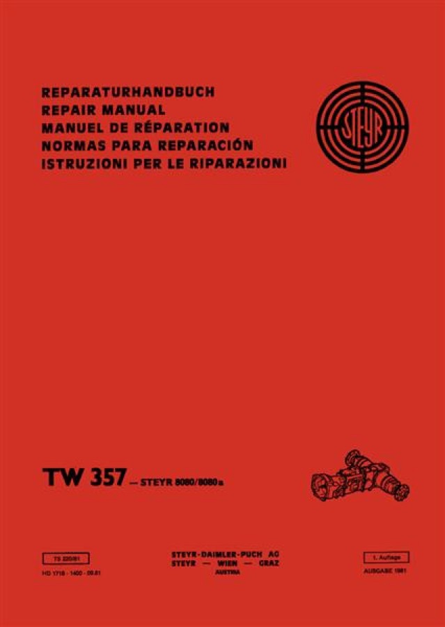 Reparaturhandbuch Steyr TW 357 Getriebe