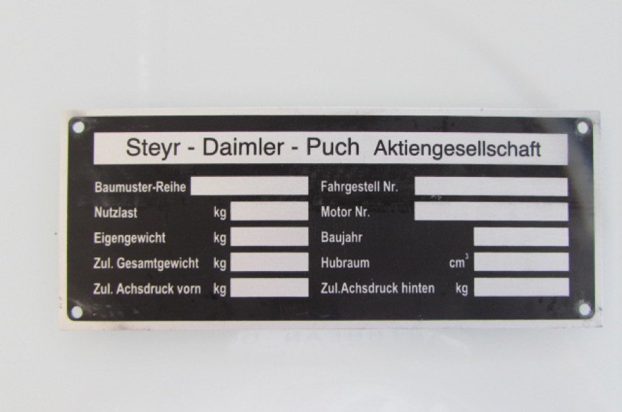 Baumusterschild