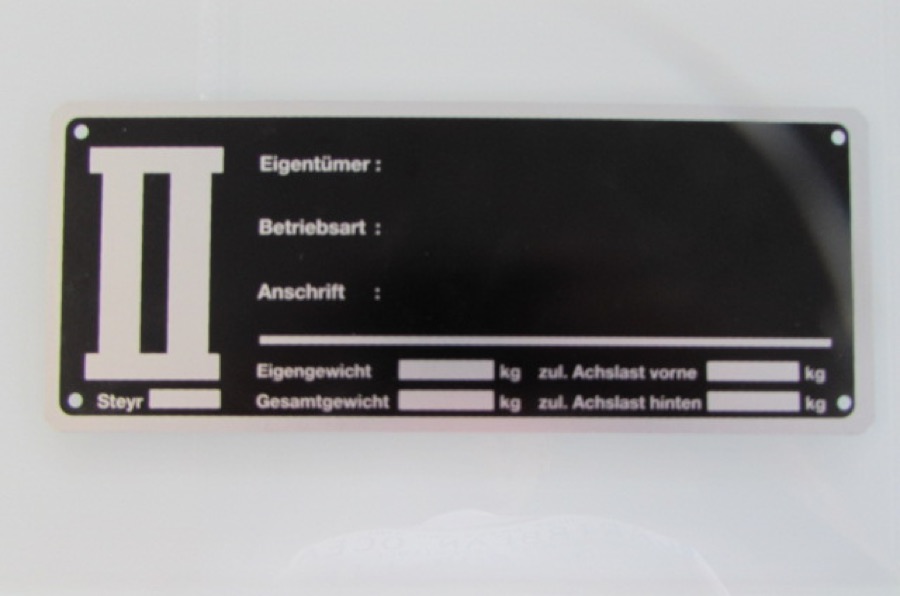 Baumusterschild