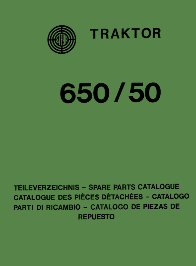 Ersatzteilbuch Steyr 650 und 50