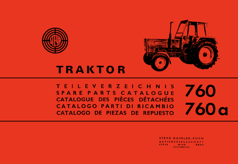 Ersatzteilbuch Steyr 760 und 760a