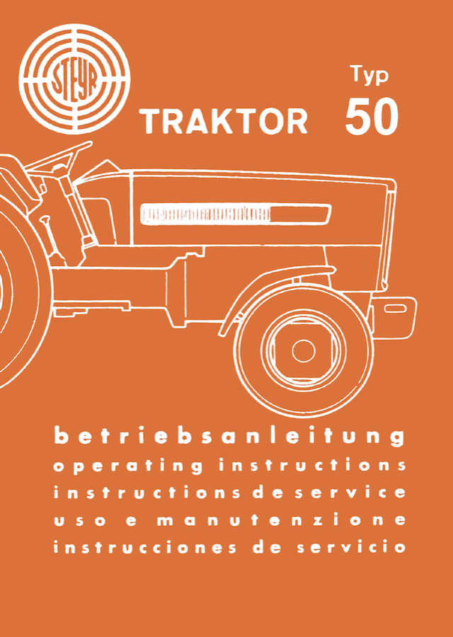 Betriebsanleitung Steyr Typ 50
