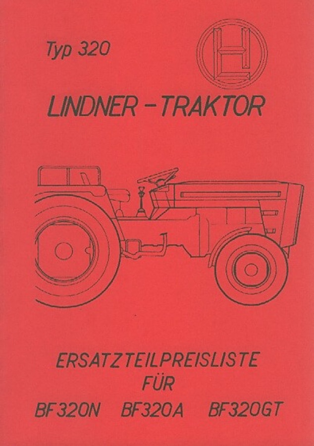 Ersatzteilbuch Lindner BF 320 N/A/GT