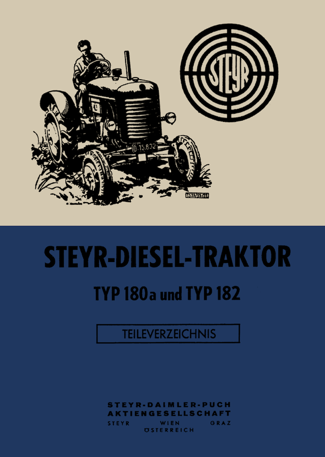 Ersatzteilbuch Steyr Typ 180a und 182