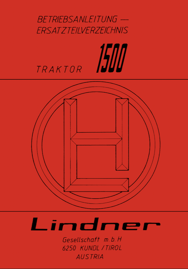 Betriebsanleitung Lindner 1500
