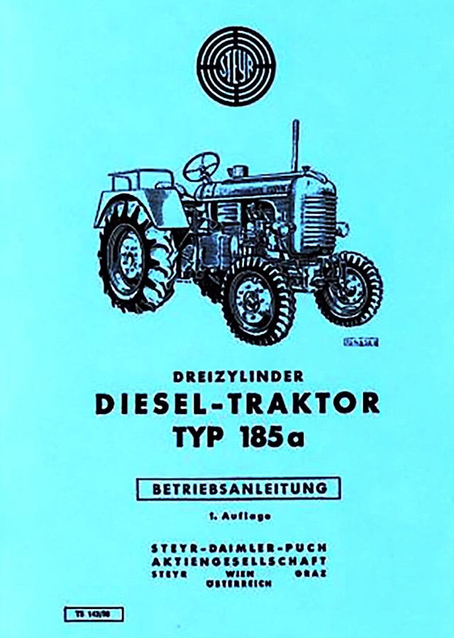 Betriebsanleitung Steyr Typ 185a