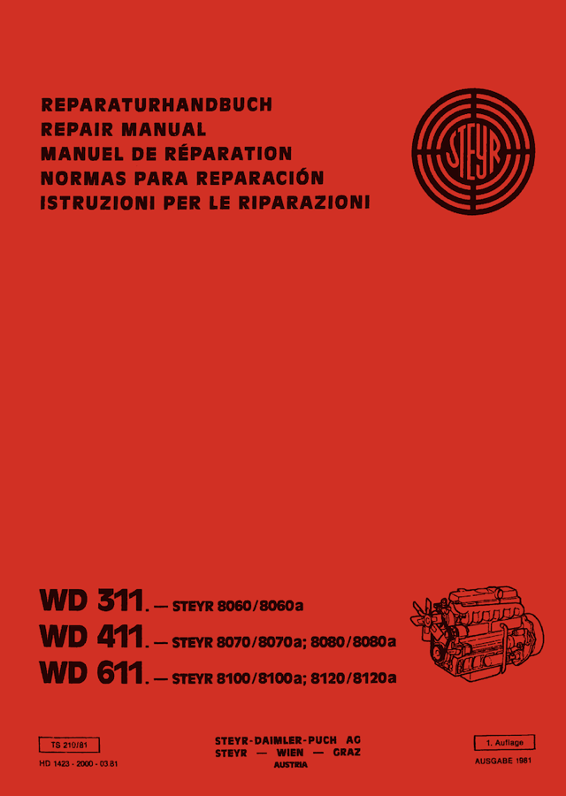 Reparaturhandbuch Steyr Motor WD