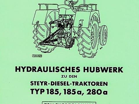 Ersatzteilbuch Hydraulisches Hubwerk Steyr Typ 185, 185a und 280a im Oldtimer Traktor Ersatzteile Shop online kaufen