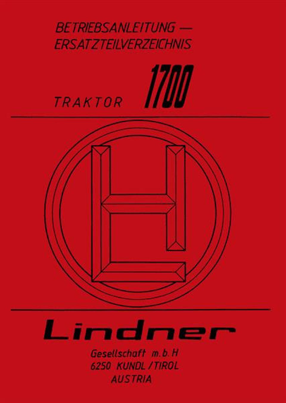 Betriebsanleitung Lindner 1700 im Oldtimer Traktor Ersatzteile Shop online kaufen