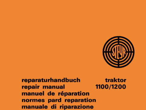 Reparaturhandbuch Steyr 1100 und 1200 im Oldtimer Traktor Ersatzteile Shop online kaufen