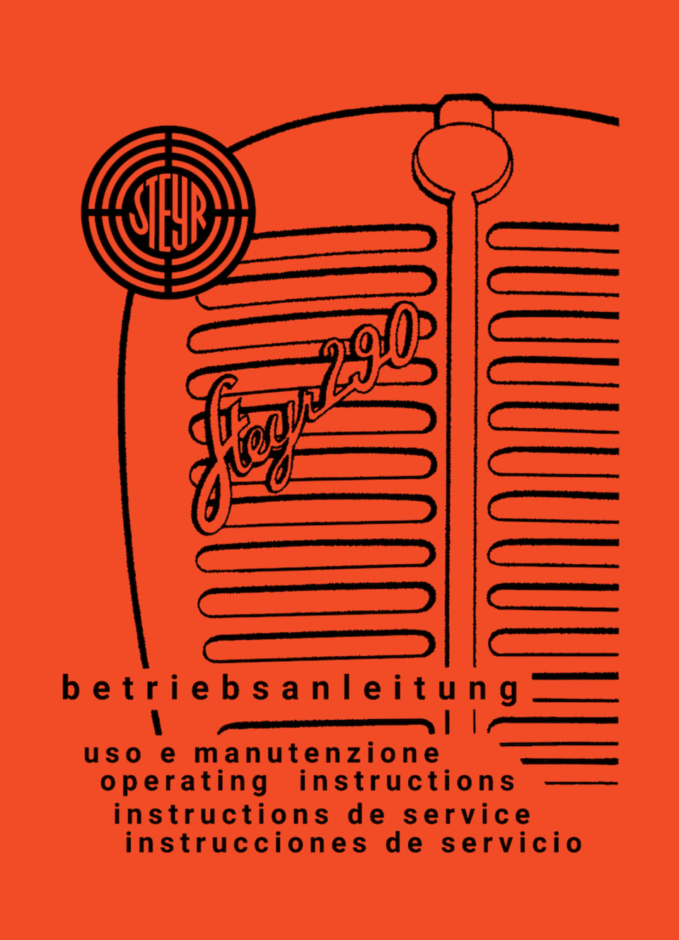 Betriebsanleitung Steyr Typ 290 im Oldtimer Traktor Ersatzteile Shop online kaufen