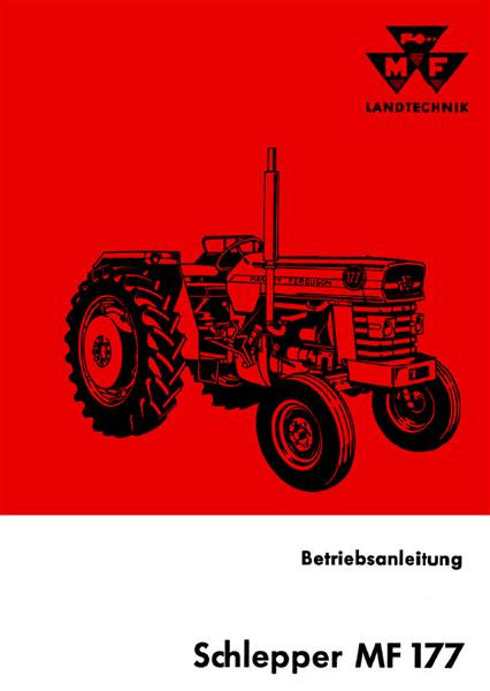 Betriebsanleitung Massey Ferguson 177 im Oldtimer Traktor Ersatzteile Shop online kaufen