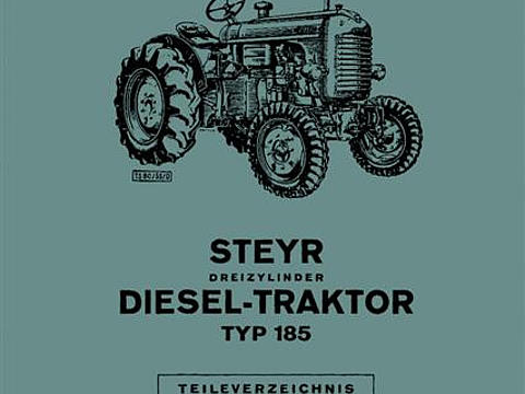 Ersatzteilbuch Steyr T185 im Oldtimer Traktor Ersatzteile Shop online kaufen