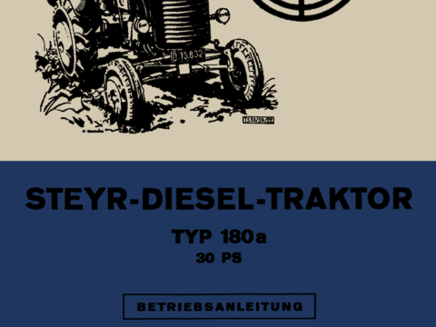 Betriebsanleitung Steyr Typ 180a im Oldtimer Traktor Ersatzteile Shop online kaufen