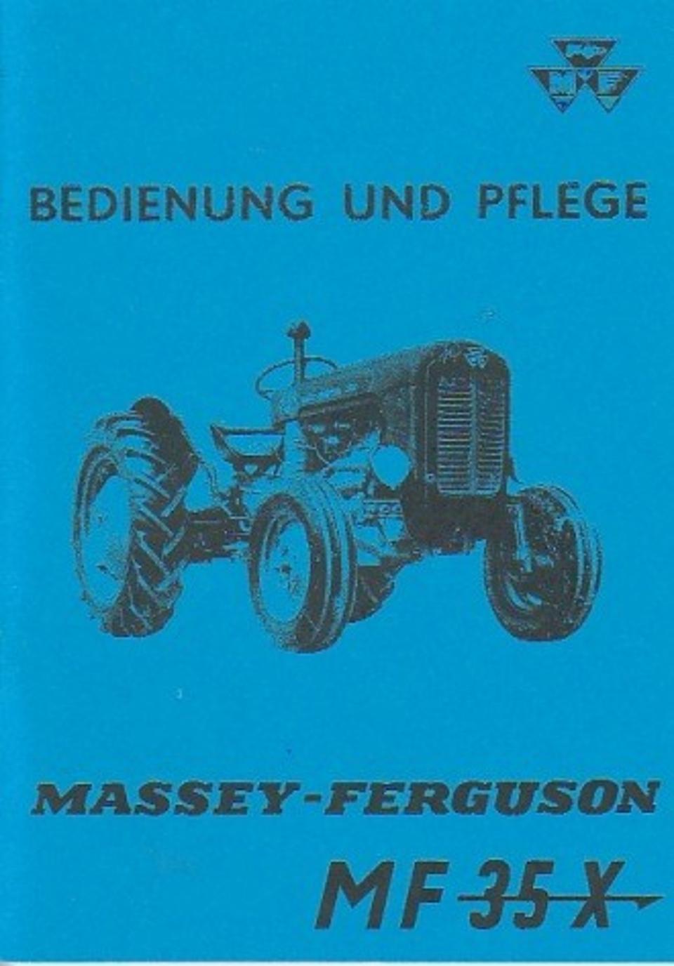 Betriebsanleitung MF 35X im Oldtimer Traktor Ersatzteile Shop online kaufen