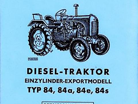 Betriebsanleitung Steyr Typ 84, 84a, 84e und 84s im Oldtimer Traktor Ersatzteile Shop online kaufen