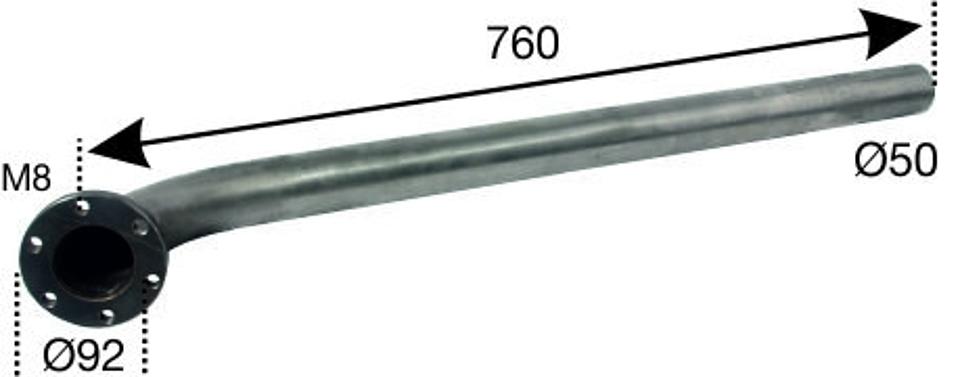 Auspuffrohr Niro Steyr T180A im Oldtimer Traktor Ersatzteile Shop online kaufen