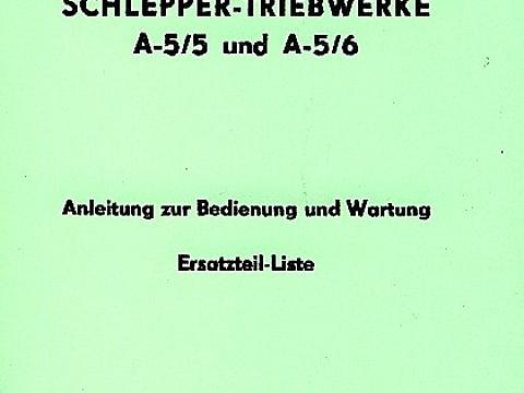 Betriebsanleitung ZF A5/5 und A5/6 Schleppergetriebe im Oldtimer Traktor Ersatzteile Shop online kaufen