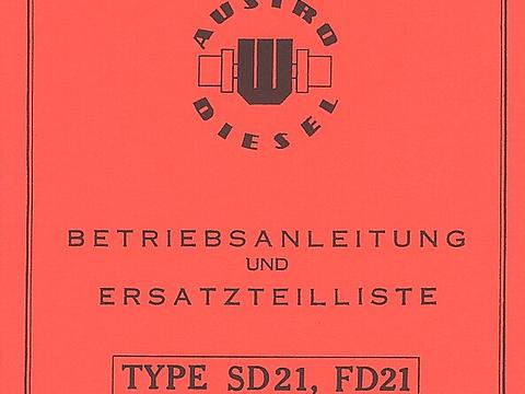 Betriebsanleitung SD21 und FD21 Motor im Oldtimer Traktor Ersatzteile Shop online kaufen