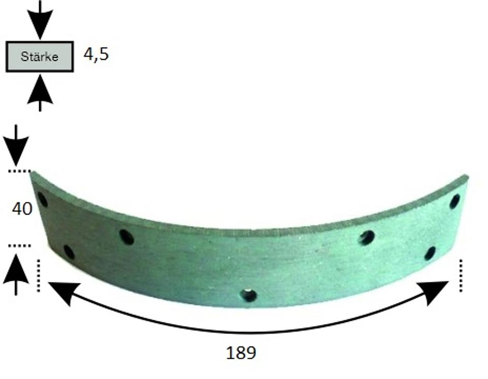 Bremsbelag WT20 im Oldtimer Traktor Ersatzteile Shop online kaufen