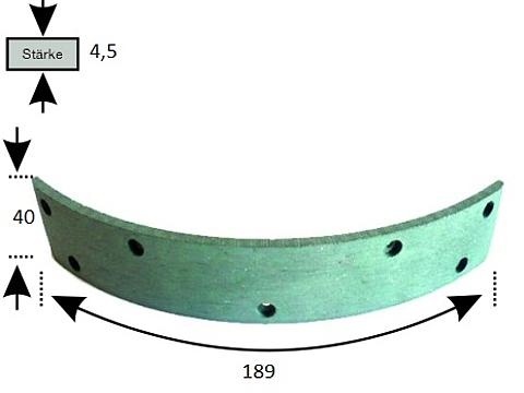 Bremsbelag WT20 im Oldtimer Traktor Ersatzteile Shop online kaufen
