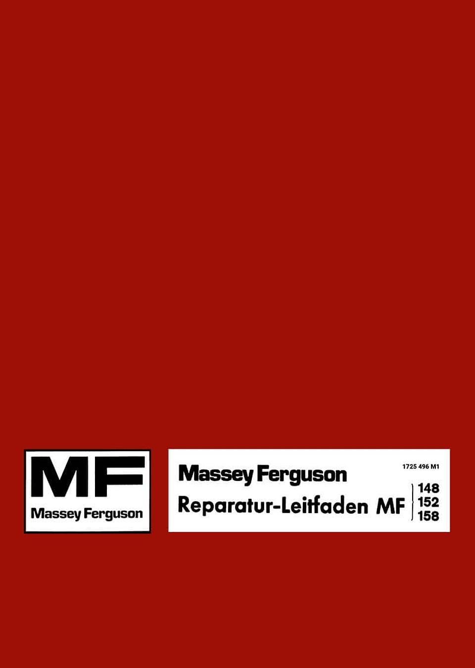 Reparaturhandbuch Massey Ferguson 148, 152, 158 im Oldtimer Traktor Ersatzteile Shop online kaufen