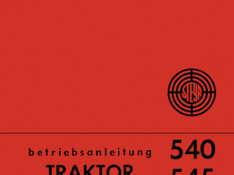 Betriebsanleitung Steyr 540 und 545 im Oldtimer Traktor Ersatzteile Shop online kaufen