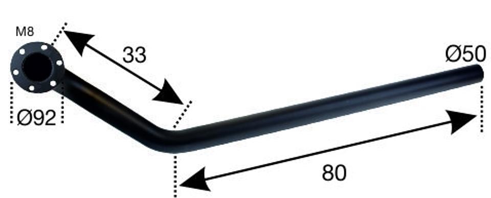 Auspuffrohr Steyr T185 und T280 im Oldtimer Traktor Ersatzteile Shop online kaufen