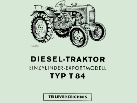 Ersatzteilbuch Steyr Typ 84 im Oldtimer Traktor Ersatzteile Shop online kaufen