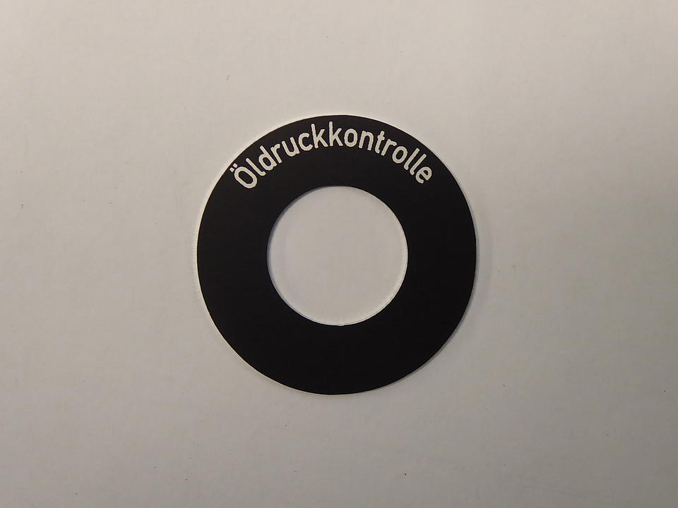 Schild für Kontrollleuchte im Oldtimer Traktor Ersatzteile Shop online kaufen