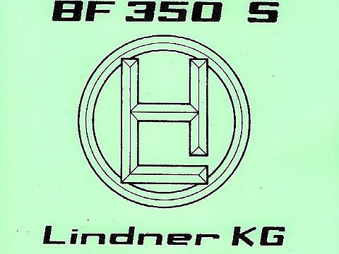Betriebsanleitung Lindner BF 350 S/SN/SA (Allrad) im Oldtimer Traktor Ersatzteile Shop online kaufen