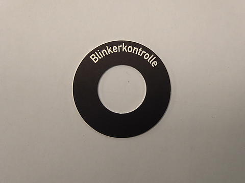 Schild für Kontrollleuchte im Oldtimer Traktor Ersatzteile Shop online kaufen