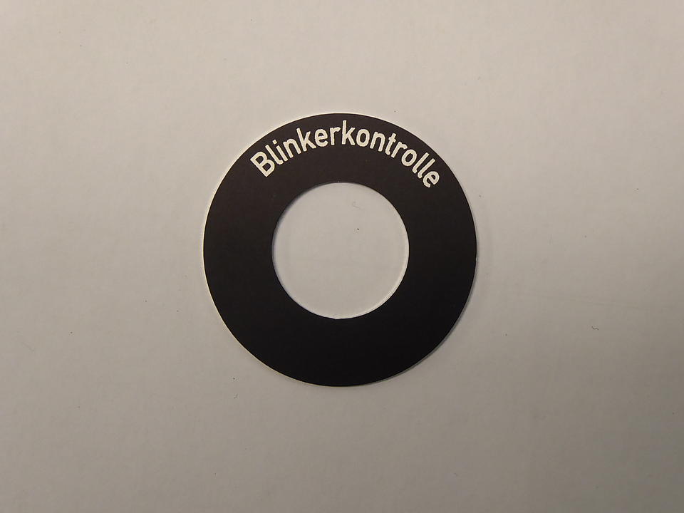 Schild für Kontrollleuchte im Oldtimer Traktor Ersatzteile Shop online kaufen