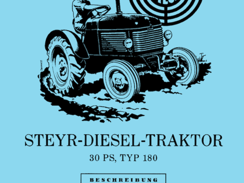 Betriebsanleitung Steyr Typ 180 30PS im Oldtimer Traktor Ersatzteile Shop online kaufen