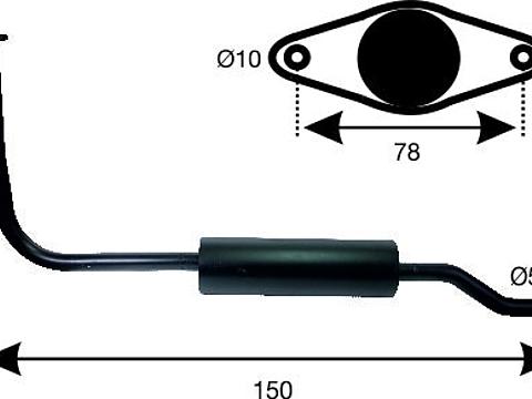 Auspufftopf Steyr N180A im Oldtimer Traktor Ersatzteile Shop online kaufen