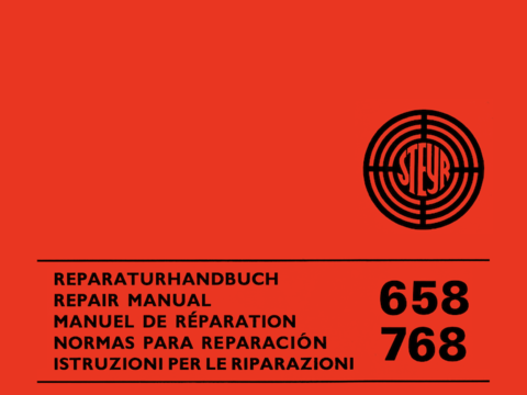 Reparaturhandbuch Steyr 658 und 768 im Oldtimer Traktor Ersatzteile Shop online kaufen