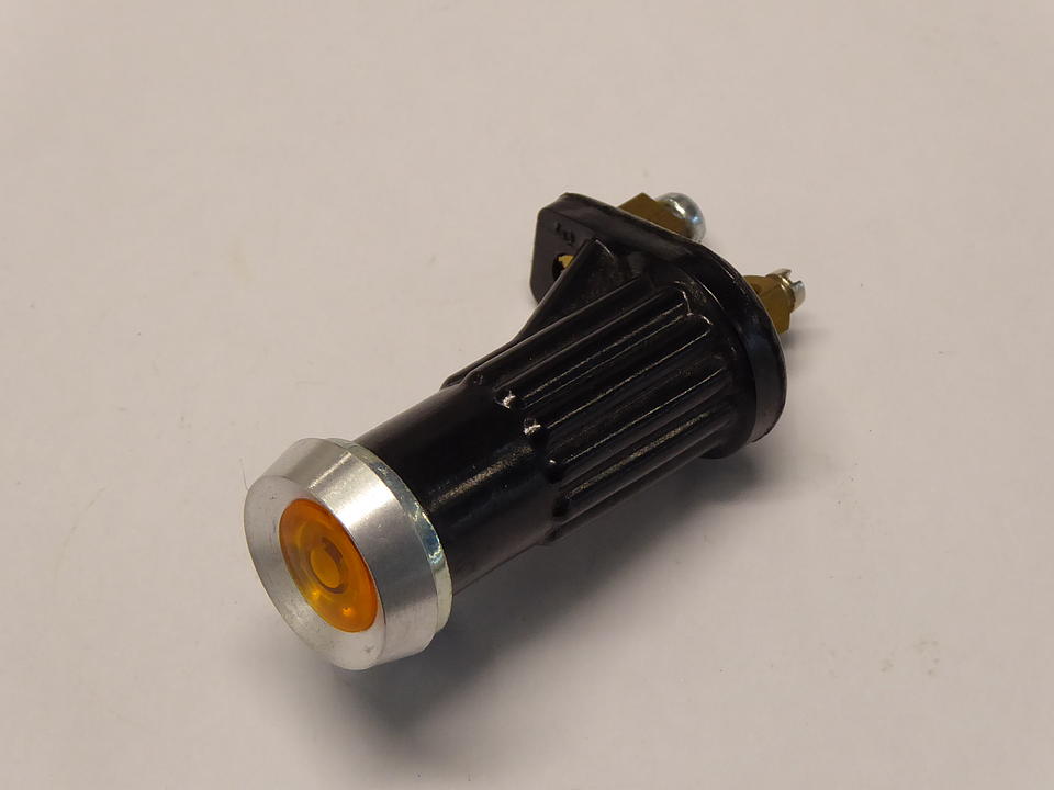 Kontrollleuchte gelb 2 Schraubanschlüsse im Oldtimer Traktor Ersatzteile Shop online kaufen