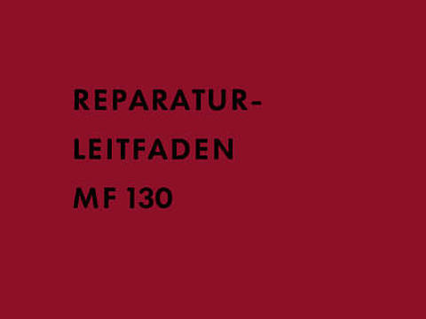 Reparaturhandbuch MF 130 im Oldtimer Traktor Ersatzteile Shop online kaufen