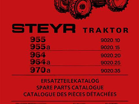 Ersatzteilbuch Steyr 955, 955a, 964, 964a und 970a im Oldtimer Traktor Ersatzteile Shop online kaufen