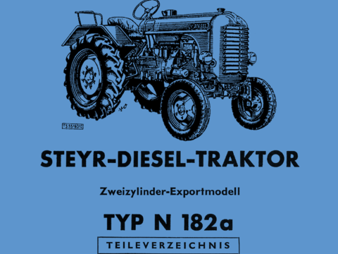 Ersatzteilbuch Steyr Typ N182a im Oldtimer Traktor Ersatzteile Shop online kaufen