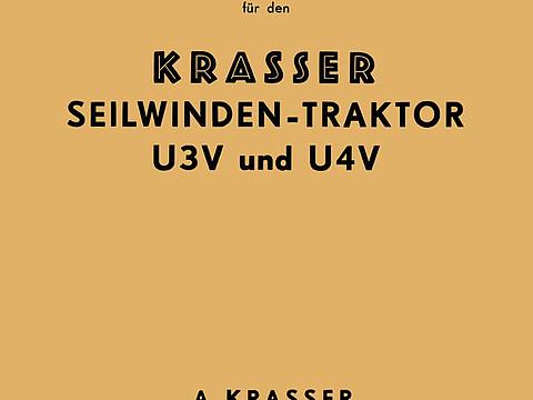 Betriebsanleitung Krasser Seilwindentraktor U3V und U4V im Oldtimer Traktor Ersatzteile Shop online kaufen
