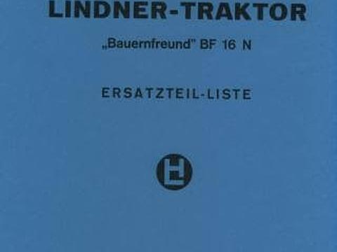 Betriebsanleitung Lindner Bauernfreund BF 16 N im Oldtimer Traktor Ersatzteile Shop online kaufen
