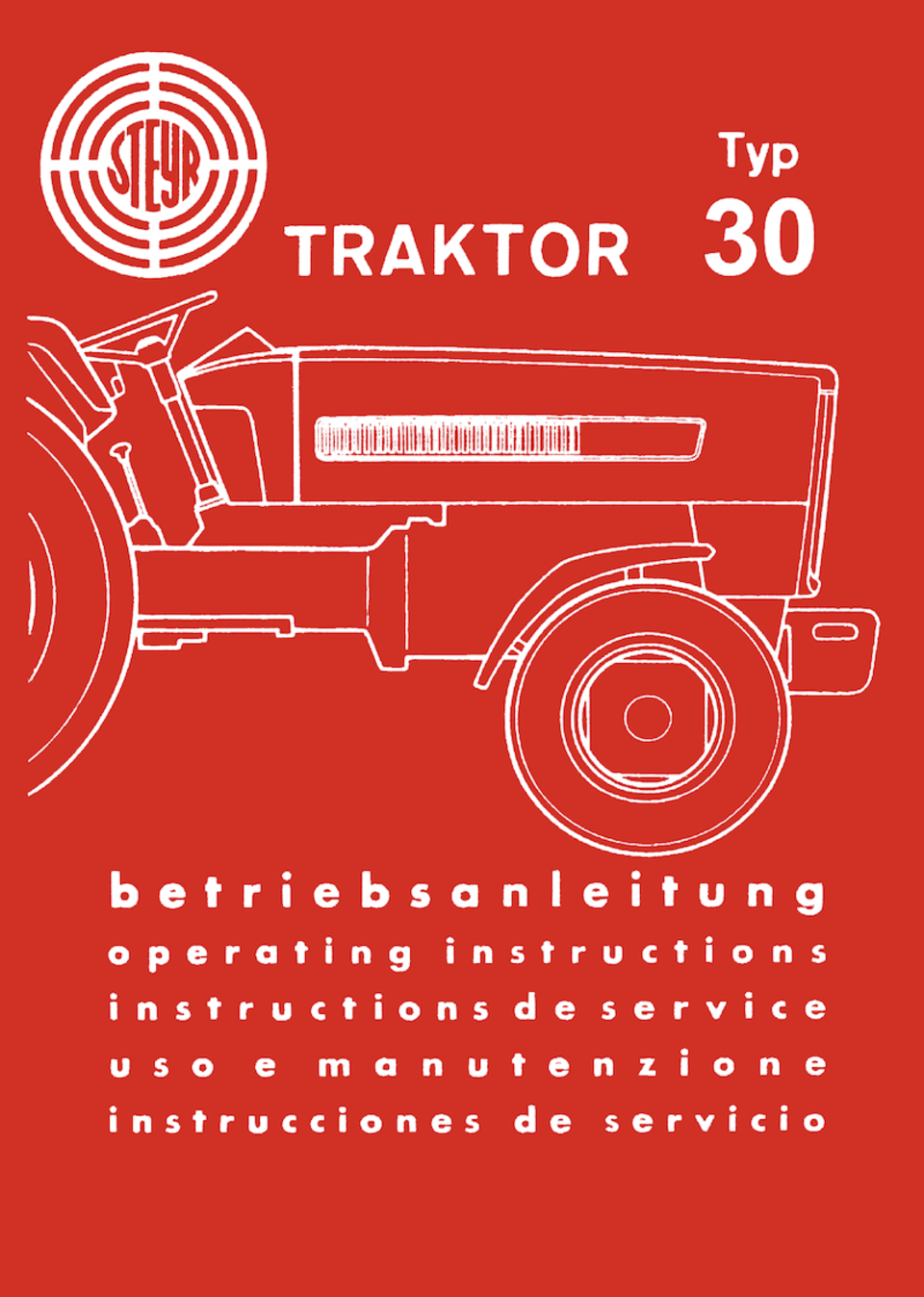Betriebsanleitung Steyr Typ 30 und 30n im Oldtimer Traktor Ersatzteile Shop online kaufen